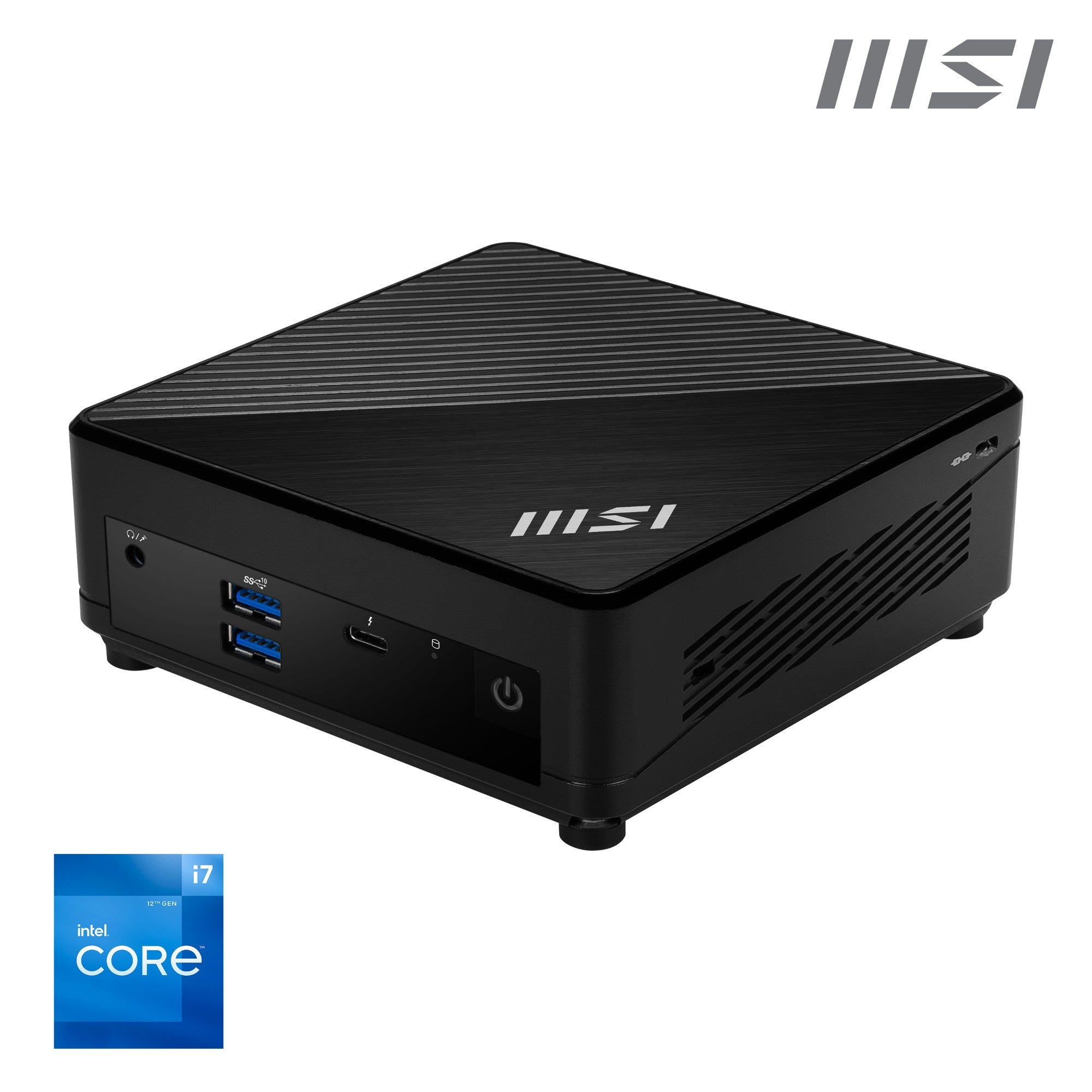 MSI Cubi 5 12M Intel Core i7 1255U Barebone, NUC, SFF, Mini Computer, HTPC, (NO RAM, NO Storage, NO OS), IRIS XE Graphics/ThunderBolt 4/Type C/HDMI/DisplayPort/Dual LAN/WiFi 6E/BT 5.3/VESA