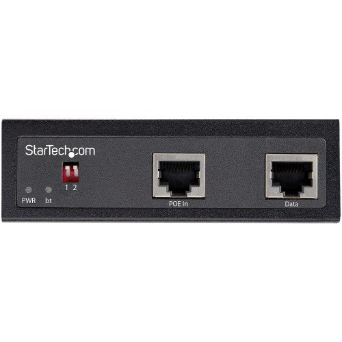 StarTech.com Industrial Gigabit PoE Splitter - 90W High Speed Power over Ethernet PoE+++ Splitter - 12-48V DC Splitter 802.3bt - LAN/RJ45 Ultra PoE to DC Adapter - -40C to +75C