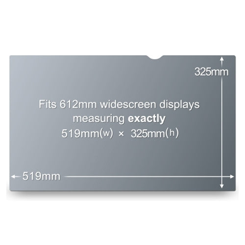 3M Black Privacy Filter for Desktops PF24.0W