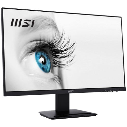 MSI Pro MP273A 27 Inch Monitor, Full HD (1920 x 1080), 100Hz, IPS, 4ms, HDMI, DisplayPort, VGA, Built-in Speakers, Anti-Glare, Anti-Flicker, Less Blue light, TÜV Certified, VESA, Kensington, Black