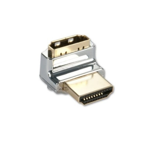 Lindy CROMO HDMI Male to HDMI Female 90 Degree Right Angle Adapter - Up