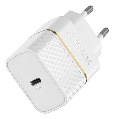 OtterBox EU Wall Charger 20W - 1X USB-C 20W USB-PD, Cloud Dust White