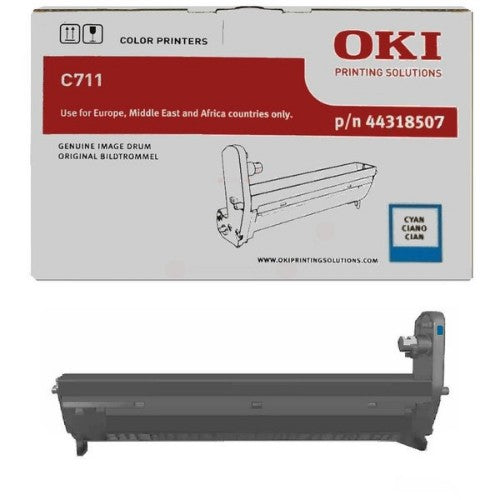 OKI 44318507 Drum kit cyan, 20K pages for OKI C 711/WT