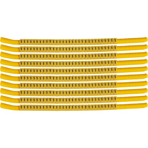 Brady SCNG-18-1 cable marker Black, Yellow Nylon 300 pc(s)