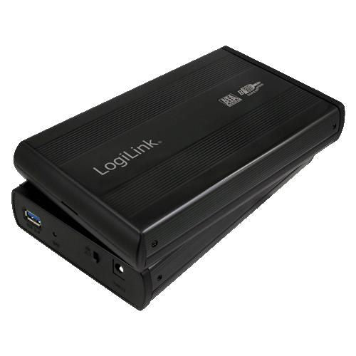 LogiLink UA0107 storage drive enclosure Black 3.5"
