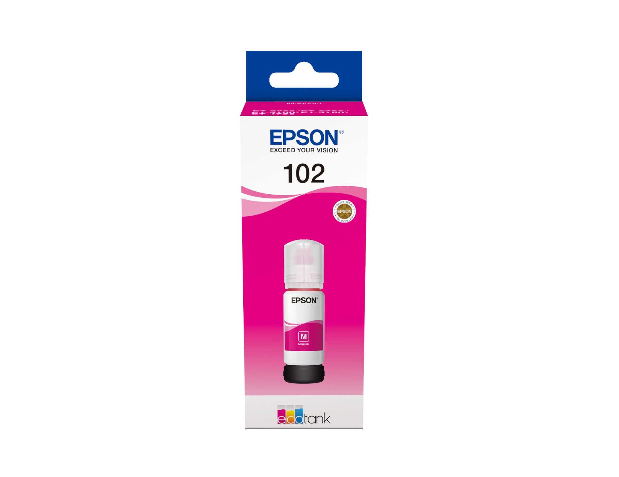 Epson C13T03R340/102 Ink bottle magenta, 6K pages 70ml for Epson ET-3700