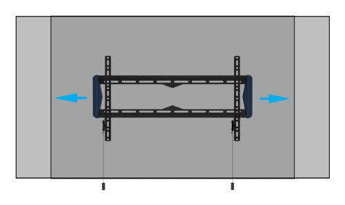 B-Tech Elements Fixed 600 Flat 2.03 m (80") Wall Black, Blue