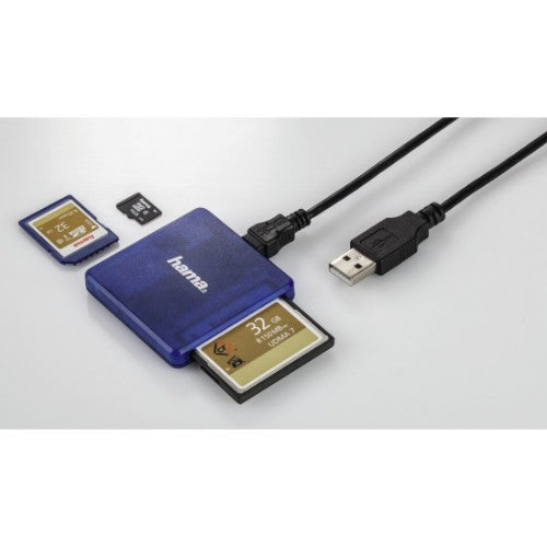 Hama 00124131 card reader USB 2.0 Blue