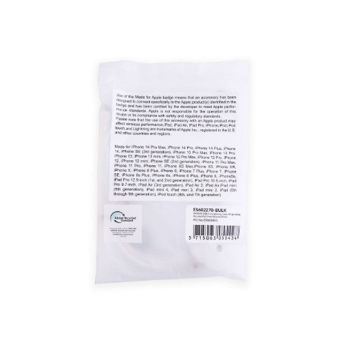 eSTUFF ES602270-BULK lightning cable 2 m White