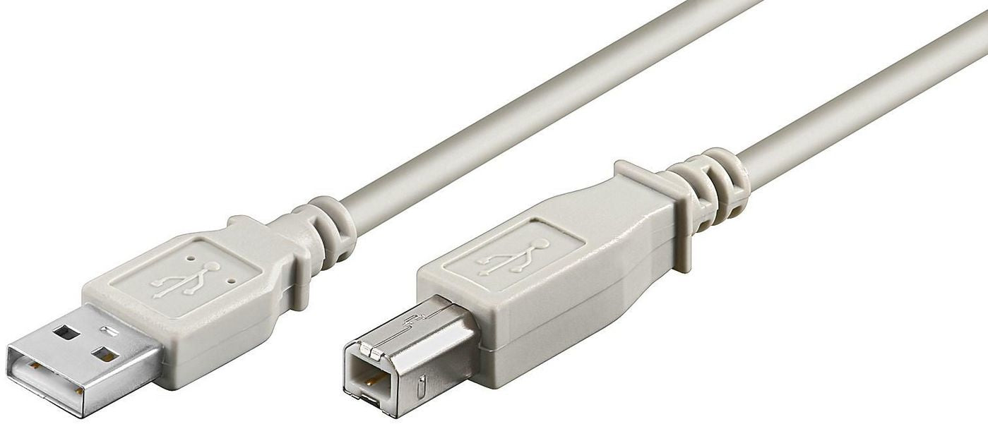 Microconnect USBAB2 USB cable USB 2.0 1.8 m USB A USB B White