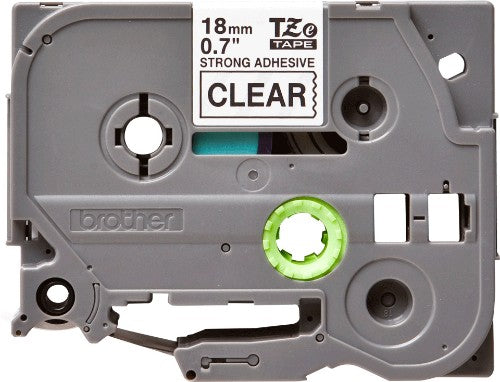 Brother TZE-S141 DirectLabel black on Transparent extra strong 18mm x 8m for Brother P-Touch TZ 3.5-18mm/36mm/6-18mm/6-24mm/6-36mm