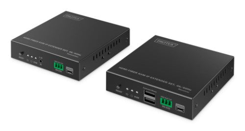 Digitus HDMI Fiber KVM IP Extender Set, 4K/60Hz
