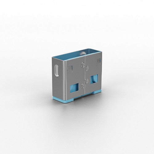 Lindy USB Port Blocker (without key) - Pack of 10, Colour Code: Blue