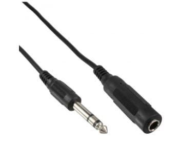 Microconnect AUDNU5 audio cable 5 m 6.35mm Black