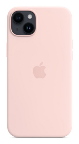 Apple iPhone 14 Plus Silicone Case with MagSafe - Chalk Pink