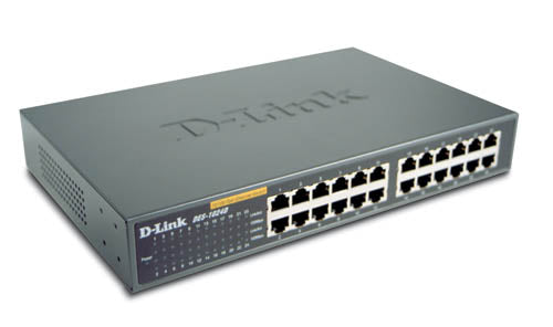 D-Link Switch 24xF+ENet NWay Unmanaged Fast Ethernet (10/100)