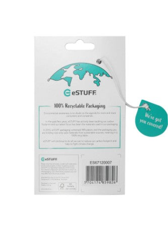 eSTUFF ES67120007 mobile phone case 17 cm (6.7") Cover Black