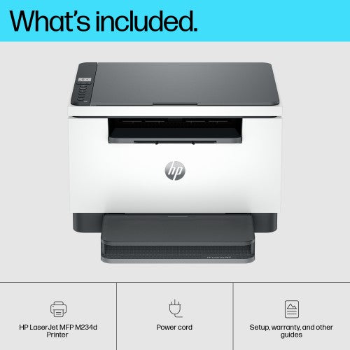 HP LaserJet M234d Multifunction Black and white Printer, Copier, Scanner; Duplex