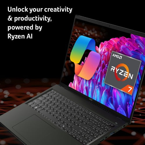 Acer Swift Edge SFE16-44 Laptop - AMD Ryzen 7 8840U, 16GB, 1TB SED SSD, Integrated Graphics, 16" 3.2K OLED 120Hz, Windows 11, Black