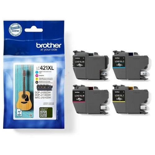 Brother LC-421XLVAL Ink cartridge multi pack Bk,C,M,Y, 4x500 pages Pack=4 for Brother DCP-J 1050