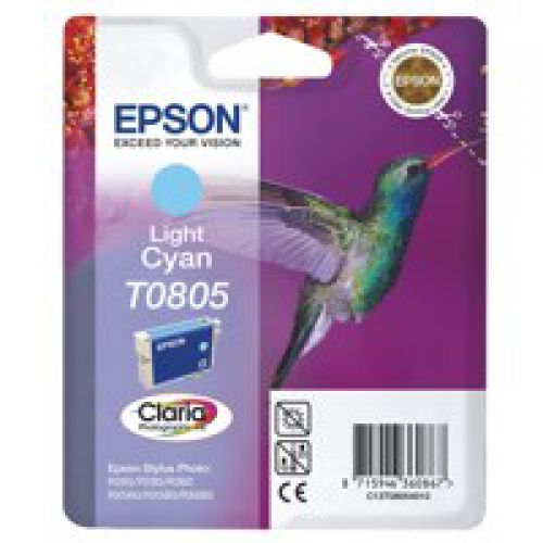 Epson C13T08054011/T0805 Ink cartridge light cyan, 330 pages ISO/IEC 24711 7.4ml for Epson Stylus Photo P 50/PX/PX 730/R 265