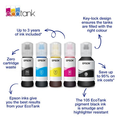 Epson C13T00R440/106 Ink bottle yellow, 5K pages 3400 Photos 70ml for Epson ET-7750