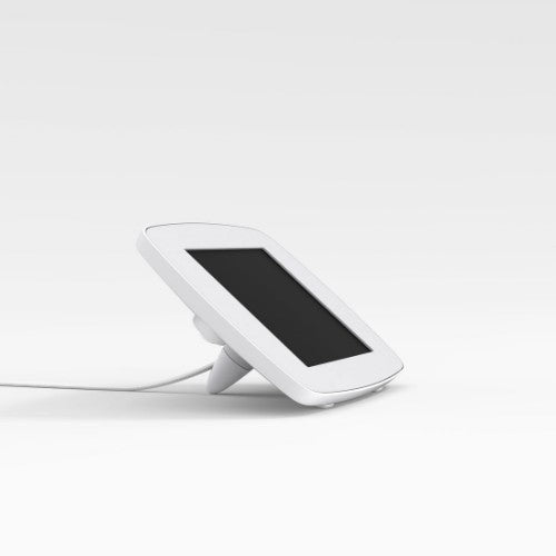 Bouncepad Lounge with Reinforced USB Cable | Apple iPad Mini 6th Gen | White | Exposed Front Camera and Home Button