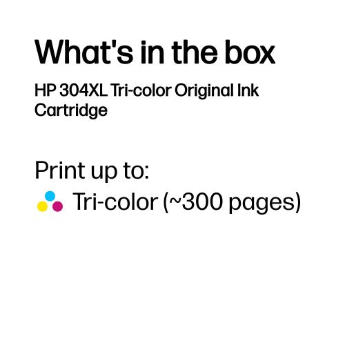 HP N9K07AE/304XL Printhead cartridge color high-capacity, 300 pages/5% 7ml for HP DeskJet 2620/3720