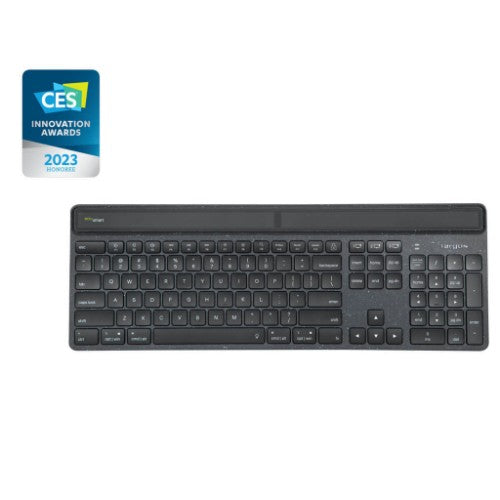 Targus Sustainable Energy Harvesting EcoSmart keyboard Bluetooth QWERTY Nordic Black