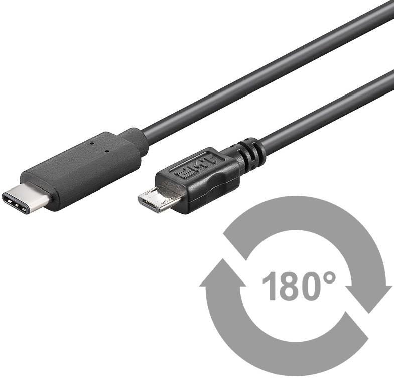 Microconnect USB3.1CAMIB1 USB cable USB 2.0 1 m USB C Micro-USB B Black