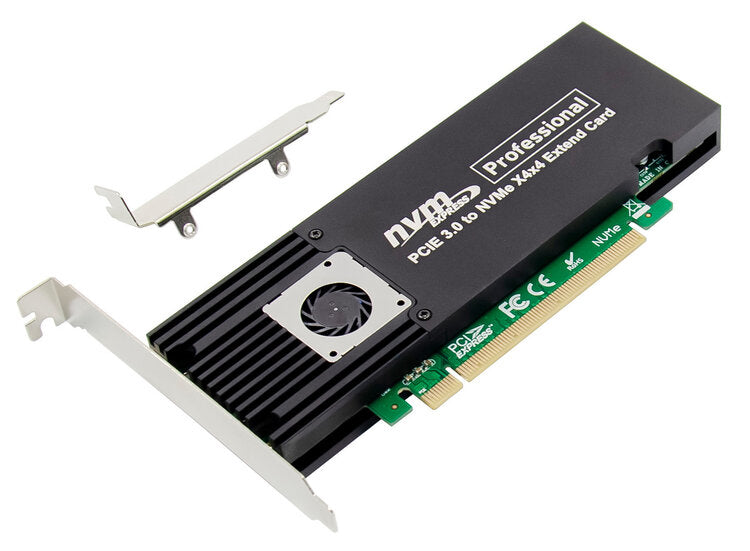 ProXtend PCIe X16 to X4*4 M.2 M Key SSD adapter