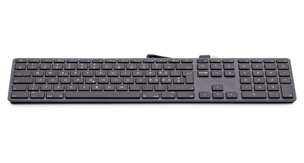 LMP KB-1243 keyboard Universal USB Italian Grey