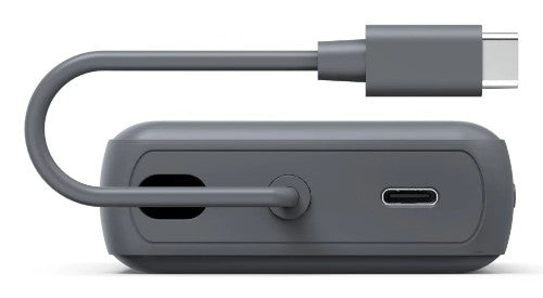 Hama “Travel” Power Pack with Cable, 10000mAh, 2 Outputs: 2x USB-C, anthracite