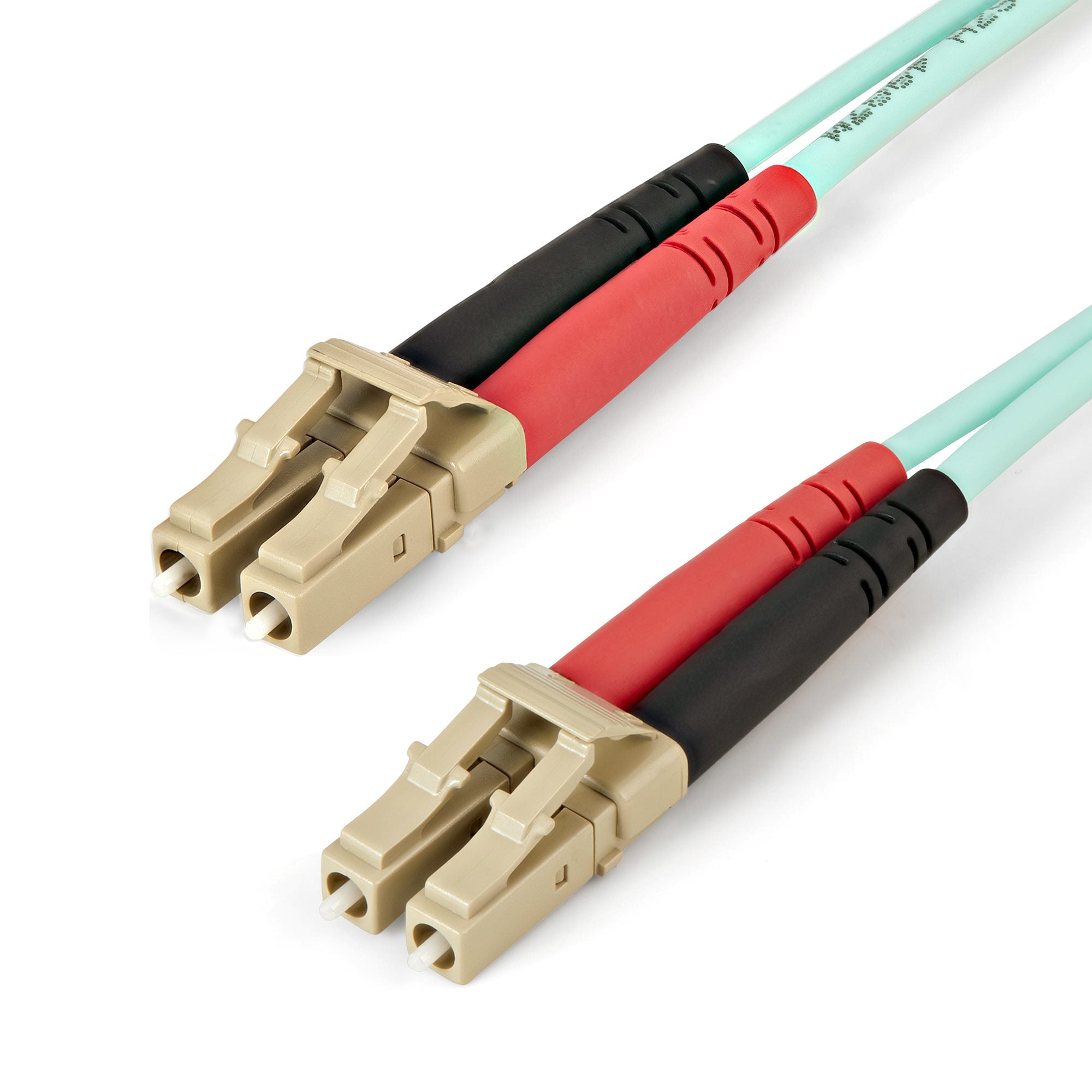 StarTech.com 2m (6ft) LC/UPC to LC/UPC OM4 Multimode Fiber Optic Cable, 50/125µm LOMMF/VCSEL Zipcord Fiber, 100G, Low Insertion Loss - LSZH Fiber Jumper Cord