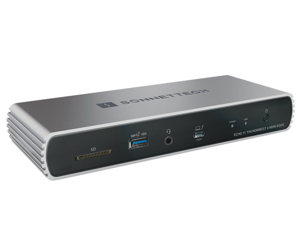 Sonnet Echo 11 Thunderbolt 4 HDMI Dock Docking Black, Silver