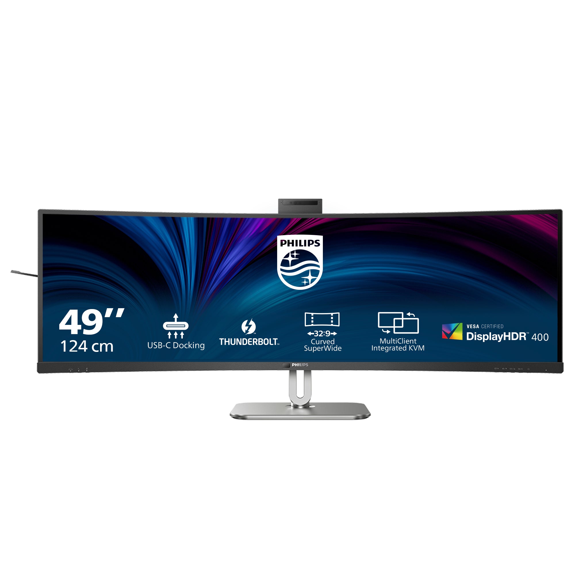 Philips 49B2U6903CH/00 computer monitor 124.5 cm (49") 5120 x 1440 pixels Dual QHD LCD Grey