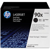 HP CE390XD/90X Toner cartridge black twin pack, 2x24K pages ISO/IEC 19752 Pack=2 for HP LaserJet M 4555/602