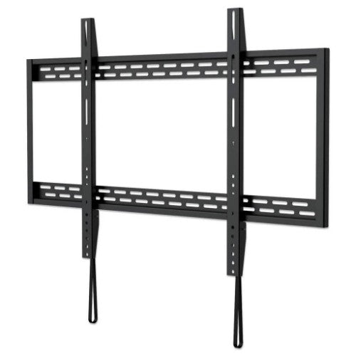 Manhattan Wall Mount for TV & Monitors (Fixed), For screens 60" to 100", VESA compatability: all between 200x200mm and 900x600mm - check the dimensions of the four mounting holes on back of screen to ensure it fits, Max 50kg, Black, Bracket