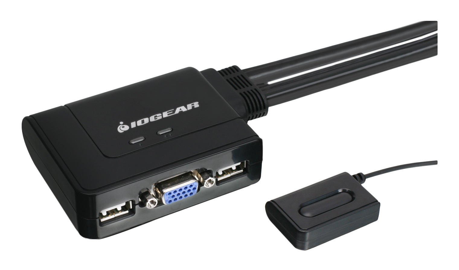 iogear 2-Port USB KVM switch Black