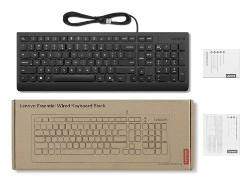 Lenovo 4Y41R64681 keyboard Home/Office USB Nordic Black