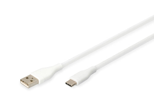 Digitus USB-C silicone connection cable, 2m, white