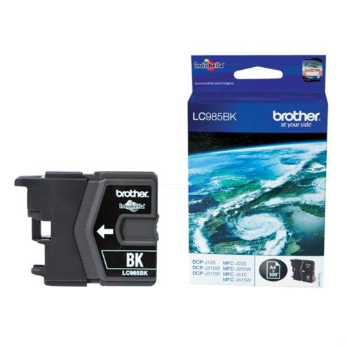 Brother LC-985BK Ink cartridge black, 300 pages ISO/IEC 24711 9ml for Brother DCP-J 125