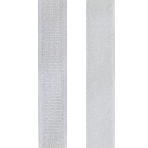 LogiLink Selfadhesive cable strap set, white, 25 mm width, coil, 5 m