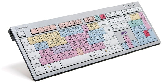 Logickeyboard Avid Pro Tools keyboard USB QWERTY UK English Multicolour