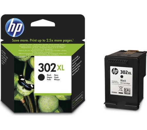 HP F6U68AE/302XL Printhead cartridge black high-capacity, 430 pages ISO/IEC 24711 8.5ml for HP DeskJet 1110/2130/OfficeJet 5200