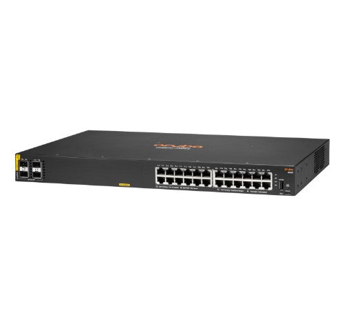 HPE Aruba 6100 24G Class4 PoE 4SFP+ 370W Managed L3 Gigabit Ethernet (10/100/1000) Power over Ethernet (PoE) 1U