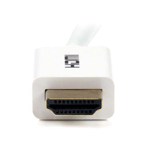 StarTech.com 23ft (7m) CL3 Rated HDMI Cable w/ Ethernet - In Wall Rated Ultra HD HDMI Cable - 4K 30Hz UHD High Speed HDMI Cable - 10.2 Gbps - HDMI 1.4 Video/Display Cable - 30AWG, White