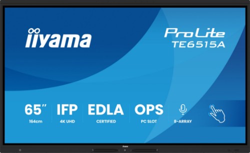 iiyama 65” 4K UHD Google EDLA Certified IFP Interactive Display – Where Design Meets Performance