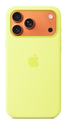 Apple iPhone 17 Pro Max Silicone Case with MagSafe – Neon Yellow