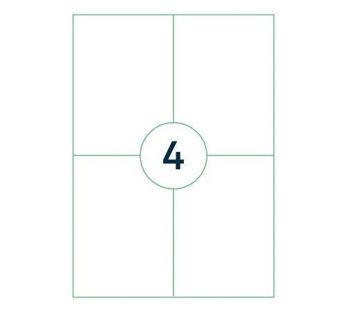 Capture A4LABEL-105X148 printer label White